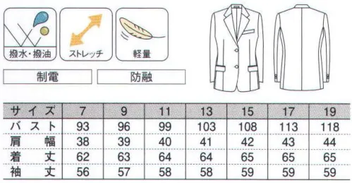 ダルトン 7930 レディスジャケット ドライバースーツ。狭い空間も、しなやかに。肩やウエスト部に異素材を使用するなど、細やかな工夫でスムーズな動きをサポート。快適な車内環境づくりにお役立てください。また、安全性を高める防刃ベストもご用意しています。 サイズ／スペック