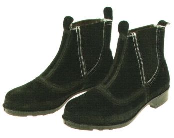 メンズワーキング 安全長靴 ドンケル T-9 耐熱・溶接靴 中編上靴サイドゴム ベロアブラック（受注生産） 作業服JP