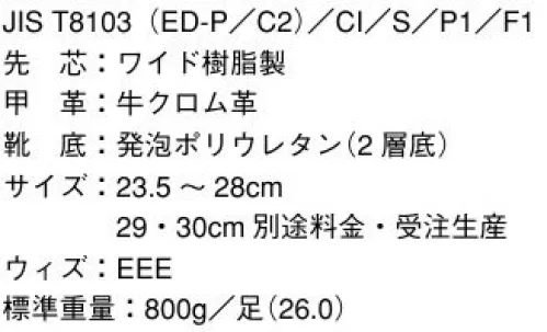 ドンケル D7001N-SEIDEN 静電 短靴PU二層 ※この商品の旧品番は「D7001-SEIDEN」です。静電靴。身体に帯電している静電気を靴底から逃がし、スパークによる障害や災害を防ぎます。（JIS T8103合格品） サイズ／スペック