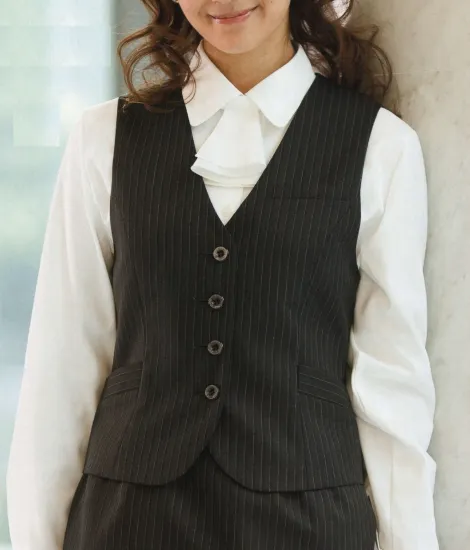 事務服jp ベスト 背ベルト付 エルゴン A3073 9 事務服の専門店