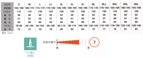 エスケー・プロダクト GE-220 コットンツイル長袖ツナギ GRACE ENGINEER’S®綿100％の肉厚素材！ハードな作業にも対応できる最新モデル！「胸ポケットの金属ファスナーが、表面に出ていないツナギ服」を求めるユーザーの声から企画開発したGE-220シリーズ。小物落下を防ぐファスナー付両胸ポケットと、金属ファスナーによる傷付けを防止するフラップとの両立を図った安心設計。生地は、肌に優しい天然素材のコットン100％を採用。肉厚素材のためハードな作業にも対応できる最新モデルです。●胸ファスナーポケット両胸ポケット内の小物落下防止に役立つファスナーを装備。フラップはファスナーの金具をカバーする安全・安心設計。●背中アクションプリーツ背中の左右にあるプリーツがスムースな肩の動きをサポート。●ウエストアジャスターウエスト左右の内部に搭載したゴムとボタン留めにより自在に伸縮調整が可能。●袖立体縫製脇下部分のカッティングによる立体縫製で、脇のつっぱり感がなく、腕のスムーズな動きをサポート。●カーゴポケットパンツ左右のマチ付ポケットは小物等を便利に収納。●クライミングカット股のカッティングによりスムースな開脚と股部分の擦れを軽減。●ヒザ3Dカットヒザ部分の立体的なカッティングによりヒザの屈伸をサポート。 サイズ／スペック