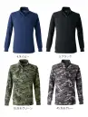 イーブンリバー NRS206 ヘビーウェイトジップネックTシャツ（長袖） ヘビーウェイトジップネックTシャツ（長袖）やわらかな肌触りと吸汗性に優れた綿混ニット。丈夫で着心地が良く、ネックの種類も豊富で幅広い世代に人気。特徴・幅広い世代に人気の綿混ニット・やわらかタッチで肌ざわり抜群・吸汗性が高く、丈夫な素材感・袖口はリブ仕様・左胸にポケット付き・ジップネック仕様