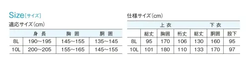 船橋 FS-6000-NV 安全レイン（ネイビー 8L、10L） 360°反射帯付きで視認性向上を重視。数々の作業現場に対応を提案。安全を特に意識したオールラウンドなレインウェアーです。●パノラマフードで視野拡大。●裾部ファスナー開き。1.曲げ・ねじりに強く、高い柔軟性に優れています。2.プリズムタイプより斜めからの光に対しても効果を発揮します。3.超軽量、薄地なので着心地を損なわれない。※ネイビーの SS～BEL 、他色は「FS-6000」に掲載しております。※この商品はご注文後のキャンセル、返品及び交換は出来ませんのでご注意下さい。※なお、この商品のお支払方法は、前払いにて承り、ご入金確認後の手配となります。 サイズ／スペック