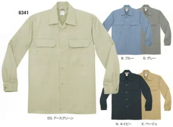 メンズワーキング 長袖シャツ フジダルマ 6341 長袖シャツ 作業服JP