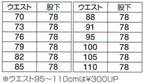 フジダルマ 3408 ツータックスラックス 二層構造糸による快適素材ポリエステルを真に、その表面を綿で包んだ二層構造糸で、吸汗性、肌触りは綿100％の製品と何ら変わらず、しかも洗濯後に縮みが少なく、乾きが早く強度に優れています。※「LG ライトグリーン」は、販売を終了致しました。 サイズ／スペック