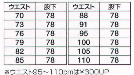 フジダルマ 5608 ツータックスラックス 静電気帯電防止JIS規格適合商品です。やさしい肌触り快適素材の「FEELSOFT」使用。静電気帯電防止素材、ソフトな風合い、上品な光沢。 サイズ／スペック