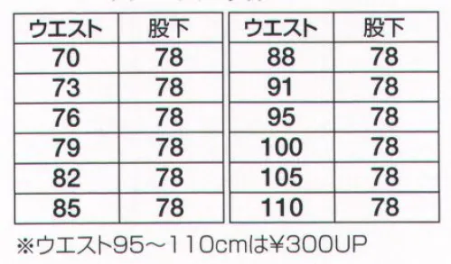 フジダルマ 8209 ツータックカーゴスラックス 「東洋紡ミラクルケア（MIRACLE CARE）」形状記憶加工東洋紡が米国のAMERICAN TEXTILE PROCESSING社と技術提携し開発した綿、麻、レーヨンなどセルロース系繊維（混紡品を含む）の衣料品に付与する究極の形態安定加工です。従来の樹脂加工とは全く異なる加工で、多種類の気相（VAPOR PHASE）を微妙にコントロールし、繊維間にもっとも望ましい状態の架橋結合を行います。従ってVP加工された衣料品は、永続性の強い画期的な特徴を発揮します。 人にやさしい機能性素材「ミカロス」使用厳選された高級綿とポリエステルを組み合わせた人にやさしい機能性素材です。※「G グレー」は、販売を終了致しました。※「PP パープル」は在庫限りです。 サイズ／スペック