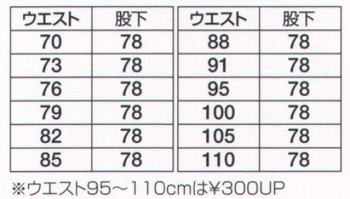 フジダルマ 8809 ツータックカーゴスラックス ハードな現場に対応！※「4 ロイヤルパープル」は在庫限りです。 サイズ／スペック