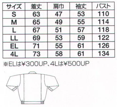 フジダルマ R-7200 ジャケット 自然の味方、未来派マテリアル「クララペット（KURARAPET）」 限りある資源を有効に活用し、豊かな自然を守ることは私達人類の使命です。クラレは年々増え続けるペットボトルからリサイクル繊維を再生し、環境保全に努めています。クラレが開発した「クララペット」は回収ペットボトルから再生したエコロジカルなりサイクル繊維です。 サイズ／スペック