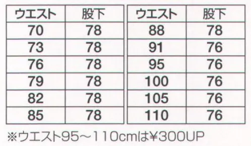 フジダルマ R-7309 ツータックカーゴスラックス 人と地球環境を考え作られたペットリサイクル繊維。そのマテリアルを使用したエコロジカルユニフォーム。あなたのビジネスシーンに好印象を与えます。※「MB ミストブルー」は在庫限りです。 サイズ／スペック