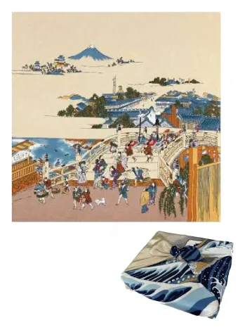 大興産業 4-3 二巾ちりめん浮世絵（日本橋）