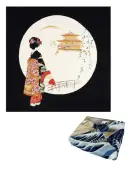 大興産業 4-4 二巾ちりめん浮世絵（丸取金閣に舞妓）