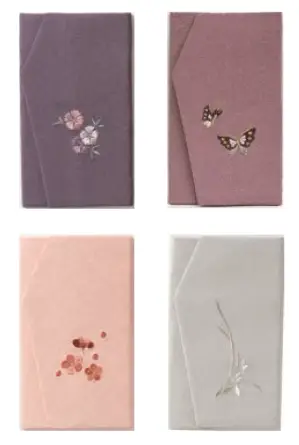 ちりめん刺繍入り金封ふくさ