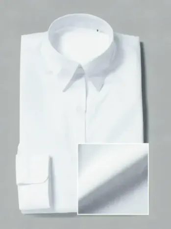 ブレザー・スーツ 長袖ブラウス フレックスジャパン OAMF70 白ブロード 長袖 作業服JP