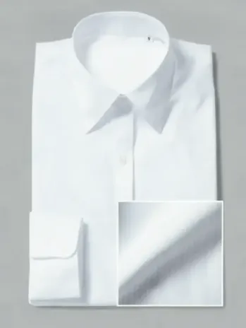 ブレザー・スーツ 長袖ブラウス フレックスジャパン OAMF80 白ドビー 長袖 作業服JP