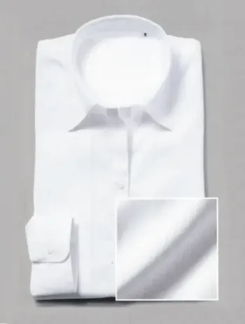 ブレザー・スーツ 長袖ブラウス フレックスジャパン OAMF82 白ドビー 長袖 作業服JP