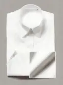 フレックスジャパン OHMF04 白パウダーサテン 半袖