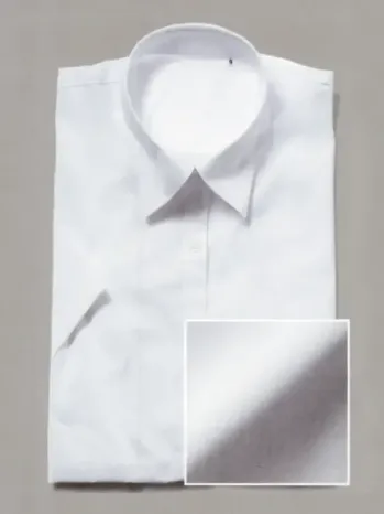 ブレザー・スーツ 半袖ブラウス フレックスジャパン OHMF30 白ブロード 半袖 作業服JP