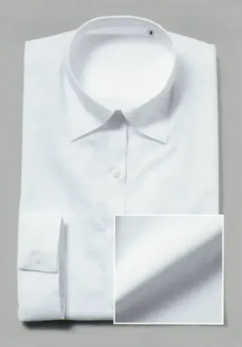 ブレザー・スーツ 七分袖ブラウス フレックスジャパン OMMF15 白ブロード 七分袖 作業服JP