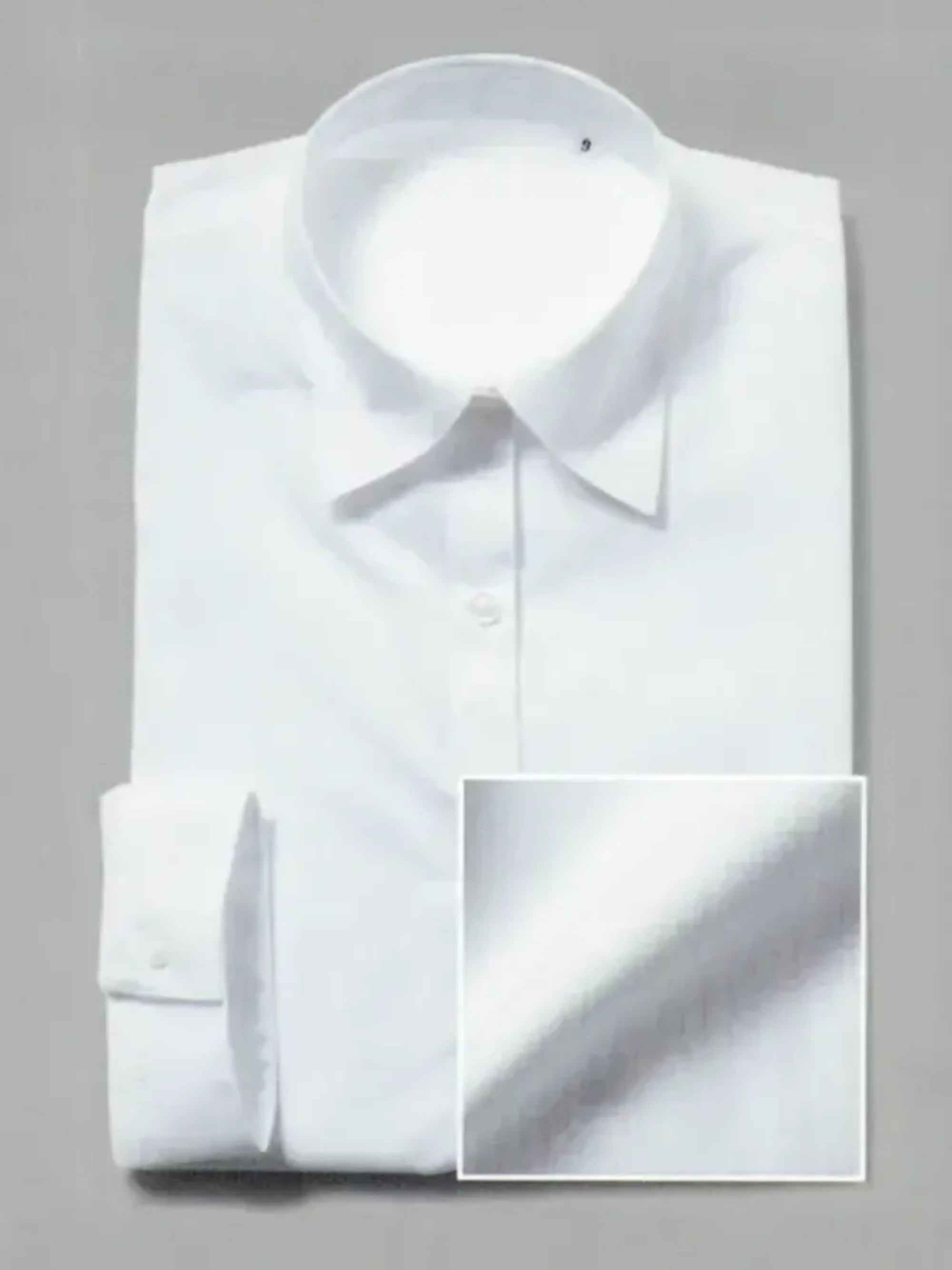 フレックスジャパン OMMF18 白ドビー 七分袖