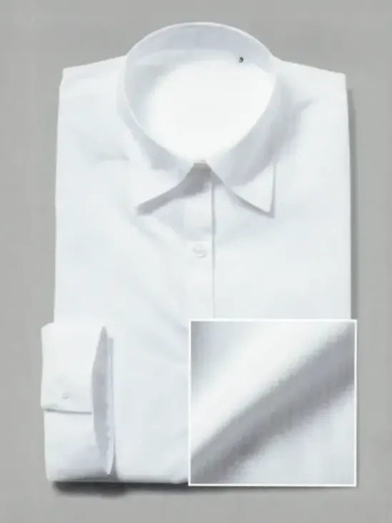 フレックスジャパン OMMF18 白ドビー 七分袖