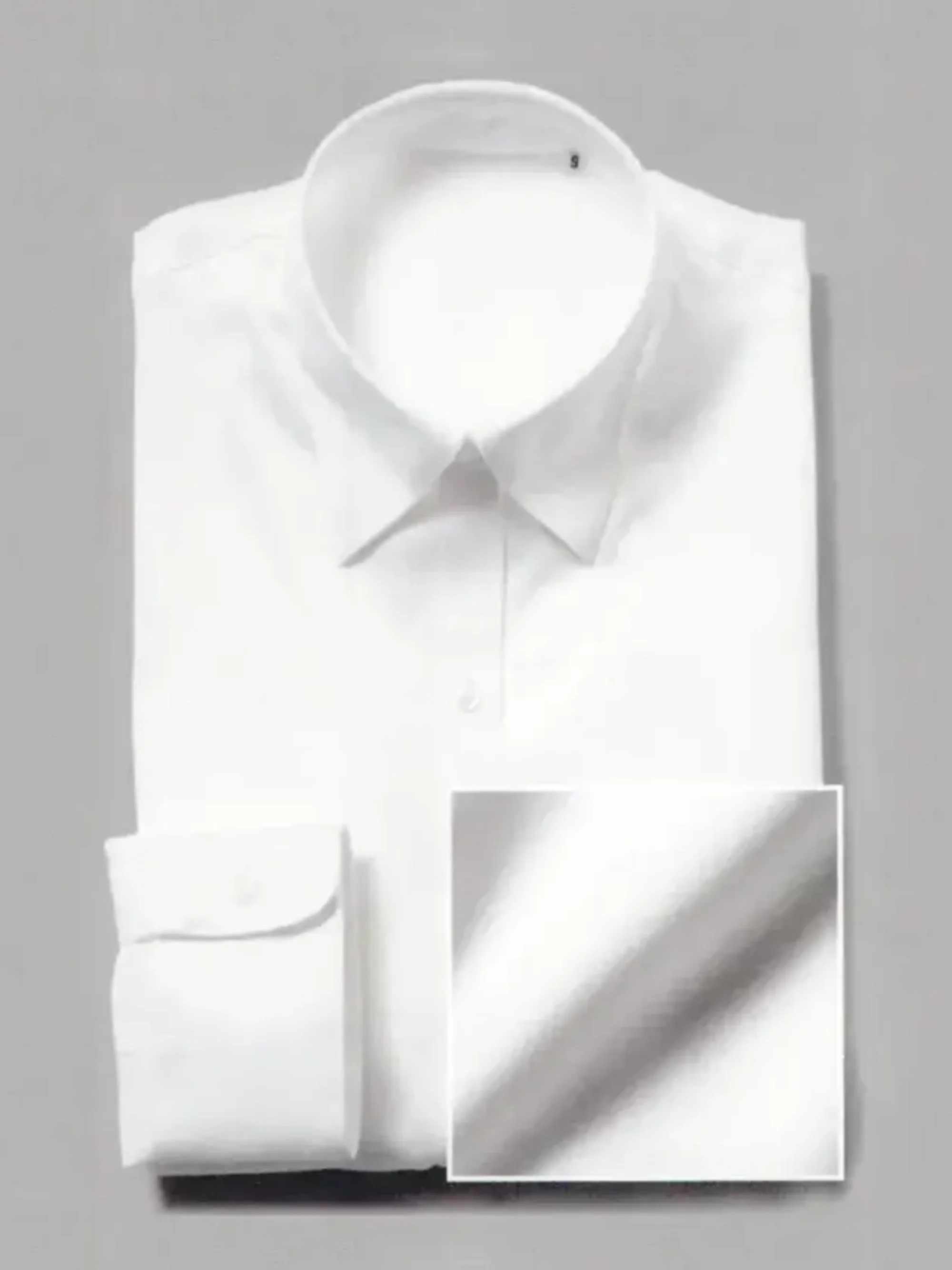 フレックスジャパン OOMF02 白パウダーサテン 長袖