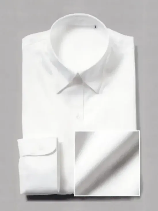 フレックスジャパン OOMF02 白パウダーサテン 長袖