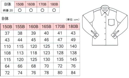 フレックスジャパン 002020-20 長袖スクールブラウス（B体） BIRD LINE  日清紡オプティーノは、良質な素材に独自の特殊加工を施すことにより、生地の透け感を抑えました。さらに紫外線の透過率も低減し、素肌への影響を緩和します。 形態安定加工:形態安定加工を施した生地を使用しておりますので、ノーアイロンまたは簡単なアイロン掛けで着用していただけます。 アジャスタカフス:『アジャスタ仕様』を採用していますので、手首に合わせてカフス周りのゆとりを調節して頂けます。※この商品は、ご注文後のキャンセル・返品・交換ができませんので、ご注意下さいませ。※なお、この商品のお支払方法は、先振込（代金引換以外）にて承り、ご入金確認後の手配となります。 サイズ／スペック