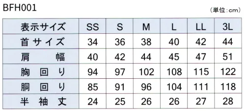 フレックスジャパン BFH001 開襟スクールシャツ Befarm 形態安定。※この商品は、ご注文後のキャンセル・返品・交換ができませんので、ご注意下さいませ。※なお、この商品のお支払方法は、先振込（代金引換以外）にて承り、ご入金確認後の手配となります。 サイズ／スペック
