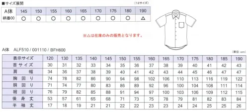 フレックスジャパン BFH600-00 スクールシャツ（A体） Befarm 形態安定。●形態安定。シワになりにくく、アイロン掛けが簡単。ノーアイロンでも着用していただけます。※この商品は、ご注文後のキャンセル・返品・交換ができませんので、ご注意下さいませ。※なお、この商品のお支払方法は、先振込（代金引換以外）にて承り、ご入金確認後の手配となります。 サイズ／スペック