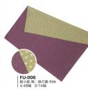 風香 FU-006 さざら織両面風呂敷 鮫小紋:紫麻の葉:利休※実際の色、柄が異なる場合がございます。※生地の色柄や風合いを生かした染織のため、多少の色ぶれが発生する場合があります。