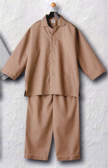 ジャパニーズ 作務衣・ジンベイ 風香 KA-007 シャツ衿型パジャマ（受注生産／100枚～） サービスユニフォームCOM