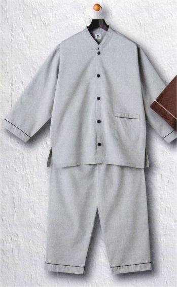 ジャパニーズ 作務衣・ジンベイ 風香 KA-014 スタンドカラーパジャマ（受注生産／100枚～） サービスユニフォームCOM