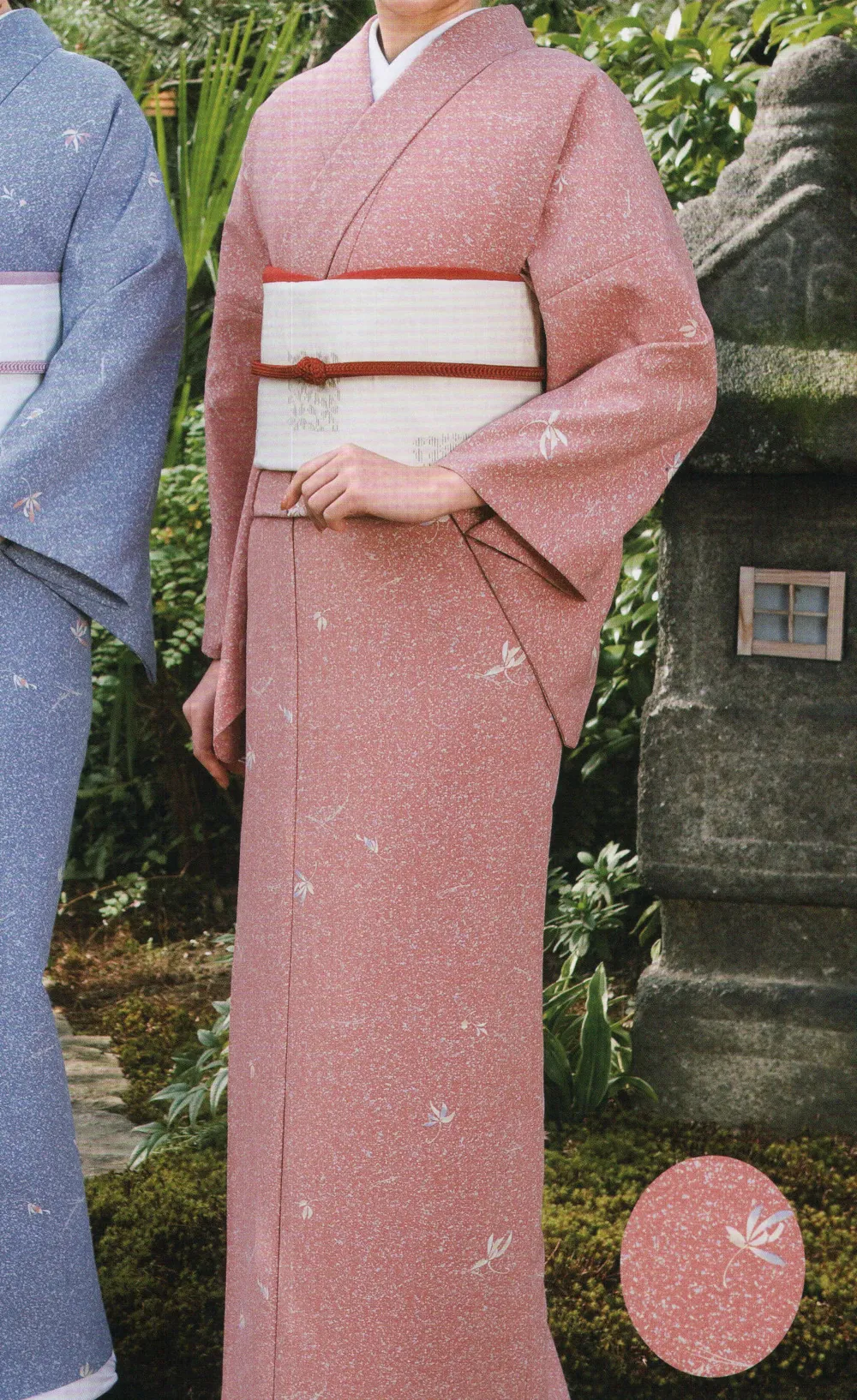 単衣着物（楓とび小紋） 風香 KI-1072 カフェ・レストラン・ホテル