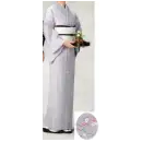 サービスユニフォームcom ジャパニーズ きもの 風香 KI-1081 単位着物（花雲）