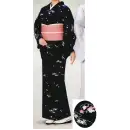 サービスユニフォームcom ジャパニーズ きもの 風香 KI-1082 単位着物（花雲）