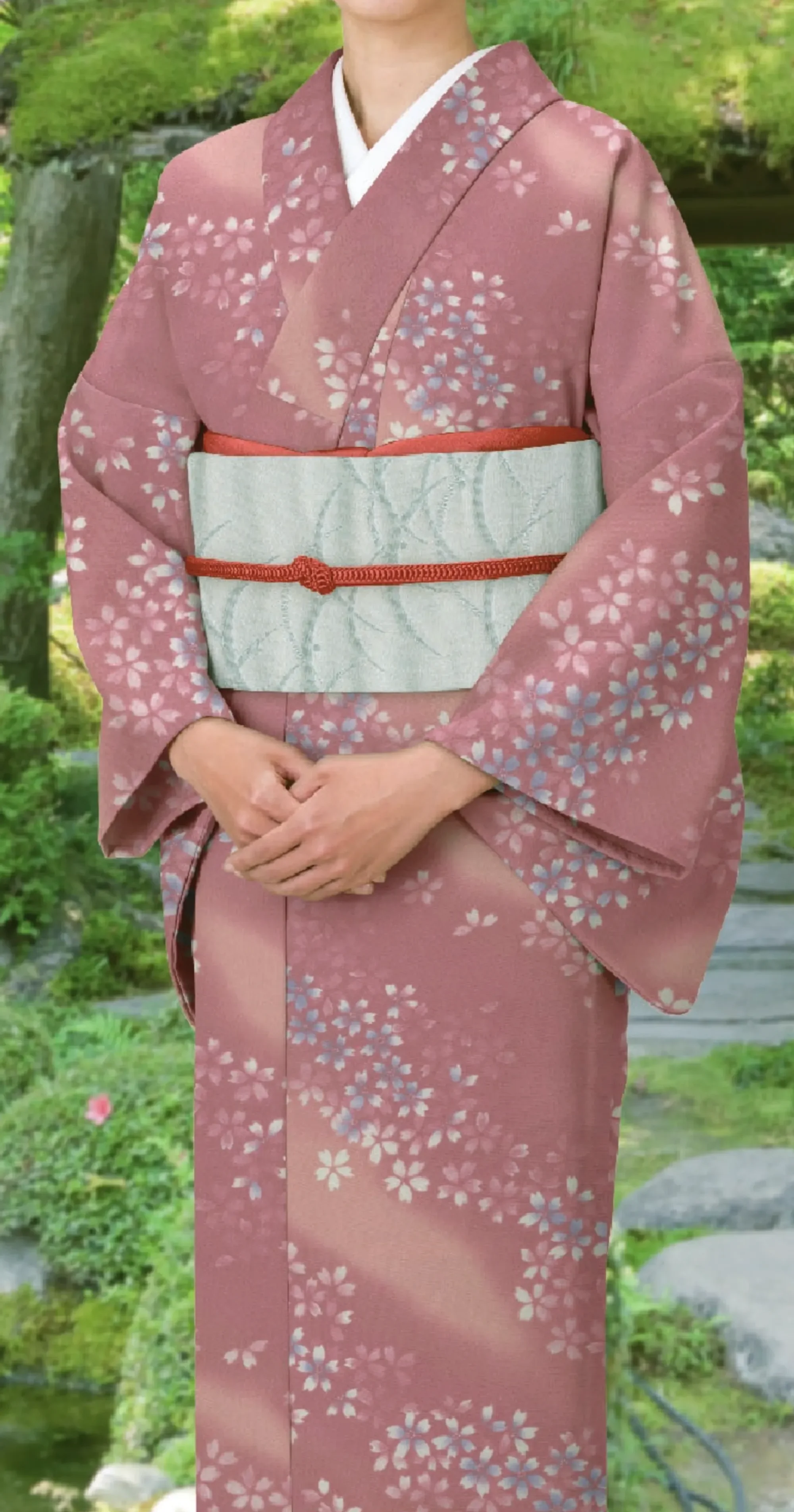 風香 KI-1085 単位着物（桜ぼかし流れ） 華やかに好印象が香り立つ。伝統が華やぐ着物スタイル。優雅な気品とひとクラス上のゆとりを演出。装う方の凛とした美しさとさりげないお店のセンスの良さを語ります。美しい、和の装い。「心をつくしたおもてなし」でお迎えするお客様に、豊かな時間をご提供するお仕事。大切なお客様の満足度を高め、充実した時間を過ごしていただきましょう。※二部式仕立てにできます。加工費・納期はお問合せ下さい。※この商品は受注生産になります。※受注生産品につきましては、ご注文後のキャンセル、返品及び他の商品との交換、色・サイズ交換が出来ませんのでご注意くださいませ。※受注生産品のお支払い方法は、先振込（代金引換以外）にて承り、ご入金確認後の手配となります。