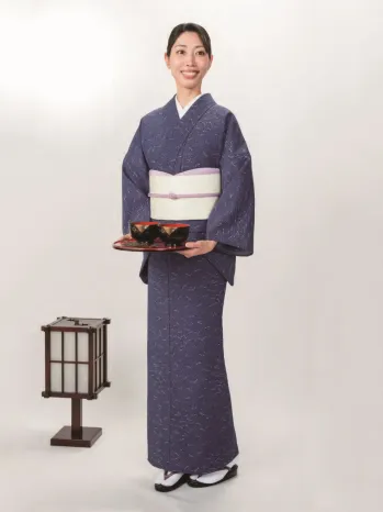 風香 KI-1086 単衣着物（松葉散らし）