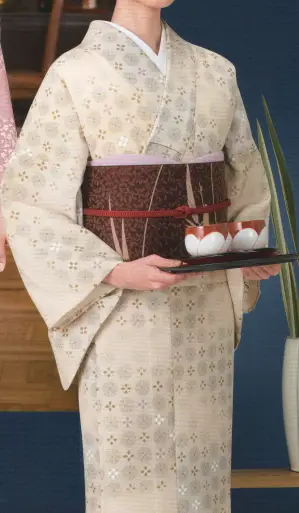 本手染め単衣着物（松の葉ぼかし）