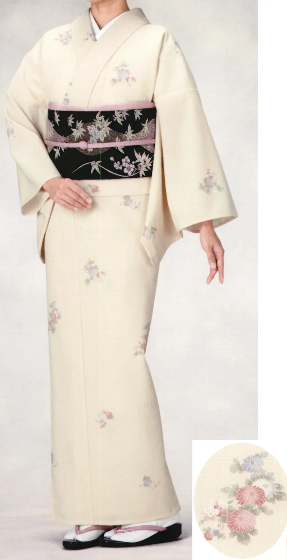 サービスユニフォームcom 本手染め単位着物 和花小紋 風香 Ki 1357 サービスユニフォームの専門店