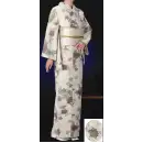 サービスユニフォームcom ジャパニーズ きもの 風香 KI-1358 本手染め単位着物（菊に流水）