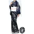 サービスユニフォームcom ジャパニーズ きもの 風香 KI-2025 駒絽着物（辻が花調）