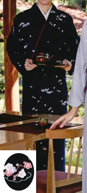 二部式着物（花雲）