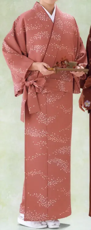 サービスユニフォームCOM リボン型二部式着物（桜横流吹き） 風香 NI 