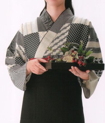 風香 SJ-4309 本手染め作務衣・上着（ドット薔薇） 着やすさ、お洒落感を重視したこだわり着。「いらっしゃいませ」「ありがとうございます」日本のこころとぬくもりの心を布に託して。おもてなし着でお出迎え。上品に咲き誇る薔薇が品格の良さを際立てます。●イージーケア:ポリエステル100％でシワになりにくく、丸洗いOK。（ネットを着用して下さい。）●丈夫で長持ち:破けにくくユニフォームに適応した生地を使用。色落ちも少なく長く綺麗に着用できます。縫製面ではミシン仕立て中心で型くずれやほつけの心配がございません。