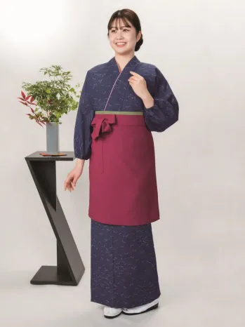 風香 TY-6031 茶衣着・スカートタイプ（松葉散らし）
