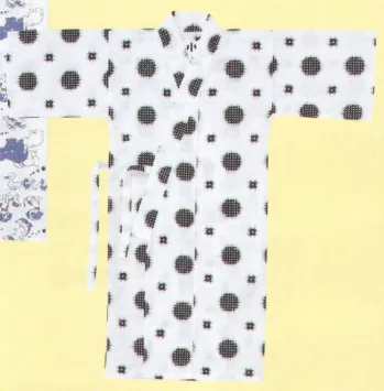 ジャパニーズ 浴衣 風香 UK-603 子供用寝巻浴衣（絣柄） サービスユニフォームCOM