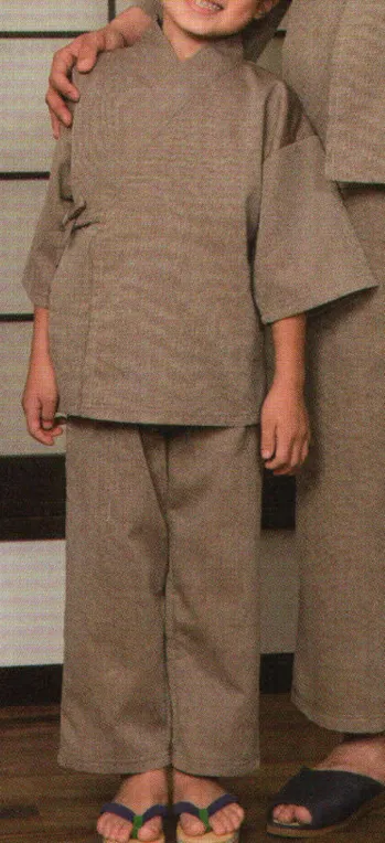 ジャパニーズ 作務衣・ジンベイ 風香 WA-201 （10枚入）館内着作務衣（子供用） サービスユニフォームCOM