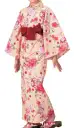 風香 YU-3727-K 子供用リネンゆかた（花てまり）