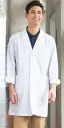 フォーク・薬局衣・1520-1・男性ハーフコート